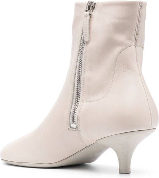 Marsèll side-zip leather boots Neutrals