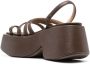 Marsèll sling-back leather sandals Brown - Thumbnail 3