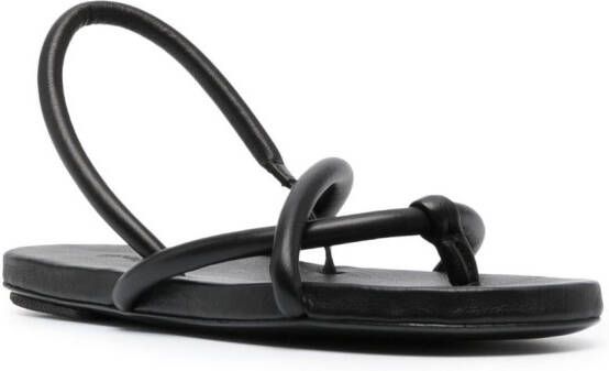 Marsèll slingback leather sandals Black