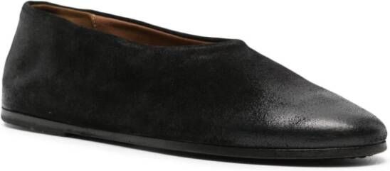 Marsèll slip-on leather ballerina shoes Black