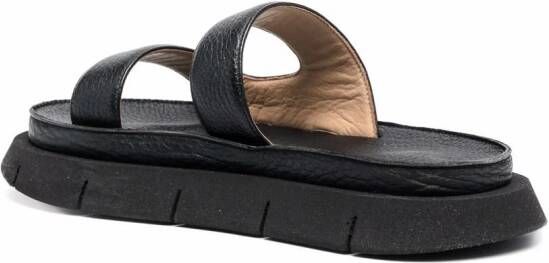 Marsèll slip-on leather sandals Black