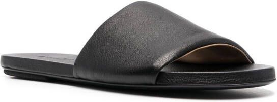 Marsèll slip-on leather slides Black