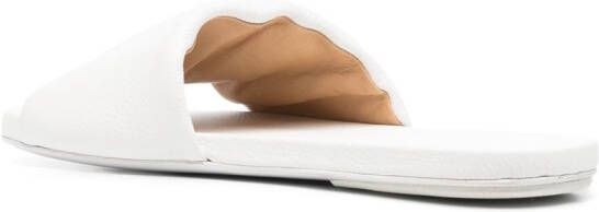 Marsèll slip-on leather slides White