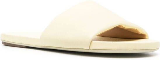 Marsèll slip-on leather slides Yellow