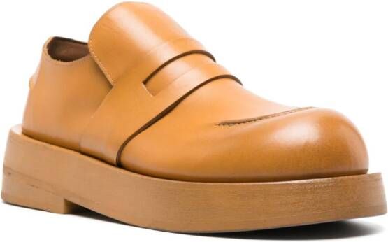 Marsèll smooth-grained leather loafers Yellow