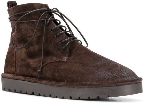 Marsèll smooth lace-up boots Brown