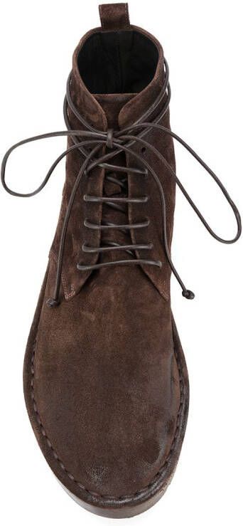 Marsèll smooth lace-up boots Brown