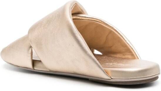 Marsèll Spanciata leather sandals Gold