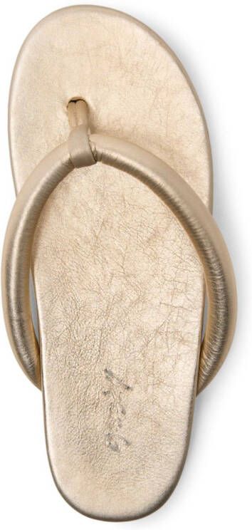 Marsèll Spanciata metallic-finish leather sandals Gold