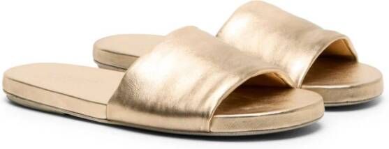 Marsèll Spanciata metallic-leather sandals Gold