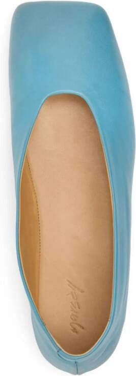 Marsèll Spatolona leather ballerina shoes Blue