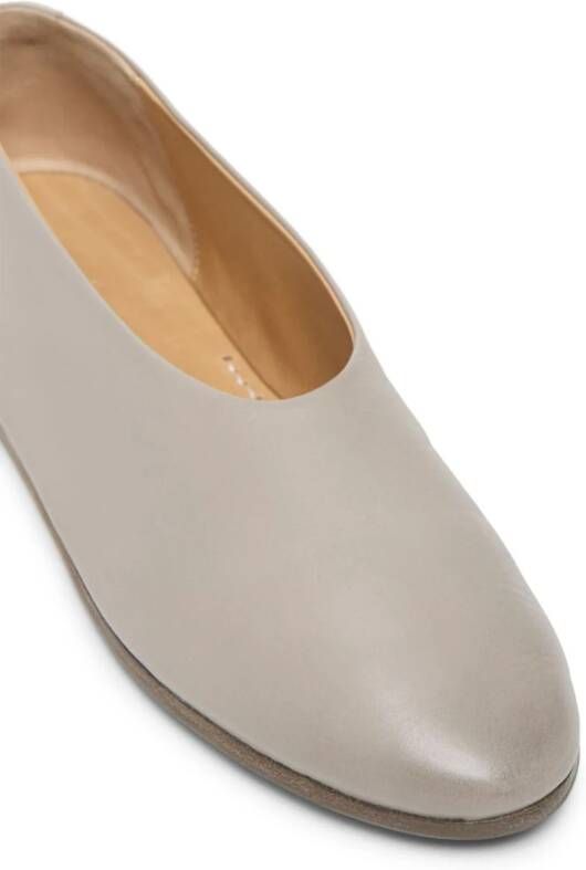 Marsèll Spatolona leather ballerina shoes Neutrals
