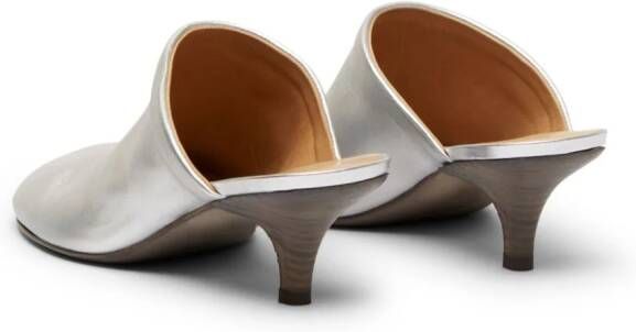 Marsèll Spilla 45mm laminated leather mules Grey