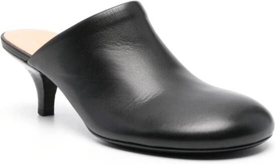 Marsèll Spilla 55mm leather mules Black