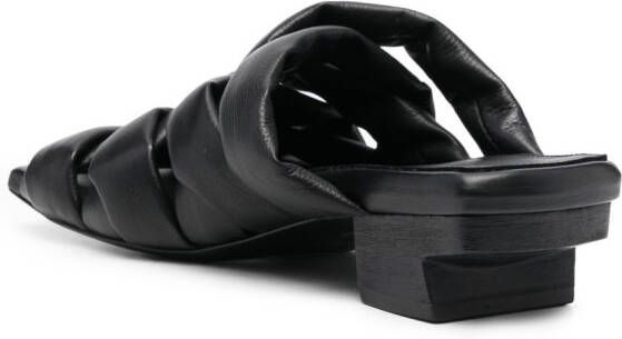 Marsèll square toe 40mm sandals Black