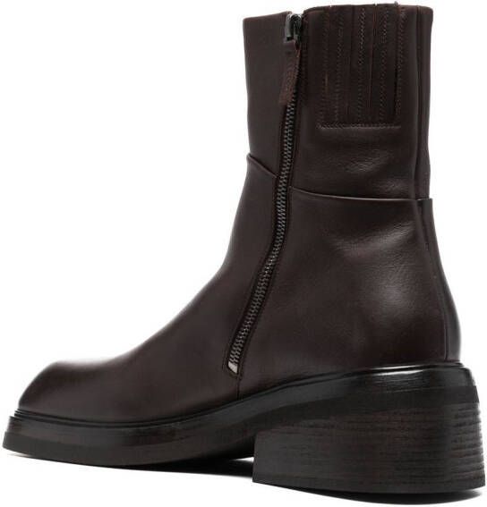 Marsèll square-toe ankle boots Brown