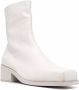 Marsèll square-toe block-heel boots White - Thumbnail 2