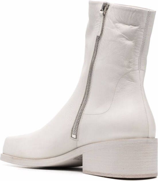 Marsèll square-toe block-heel boots White