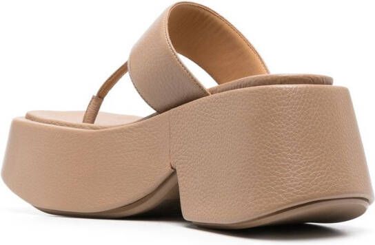 Marsèll square-toe chunky-heel sandals Neutrals