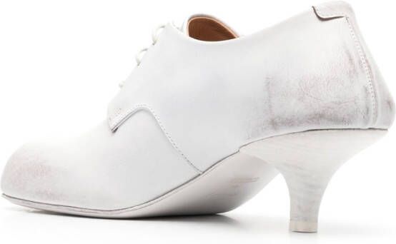 Marsèll square-toe lace-up leather pumps White