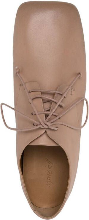Marsèll square-toe lace-up shoes Neutrals