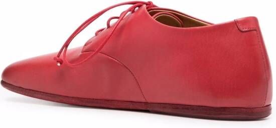 Marsèll square-toe lace-up shoes Red