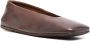 Marsèll square-toe leather ballerina shoes Brown - Thumbnail 2