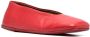 Marsèll square-toe leather ballerina shoes Red - Thumbnail 2