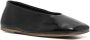 Marsèll square-toe leather ballerina shores Black - Thumbnail 2