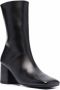 Marsèll square-toe mid-calf leather boots Black - Thumbnail 2