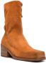 Marsèll square-toe suede calf-high boots Orange - Thumbnail 2