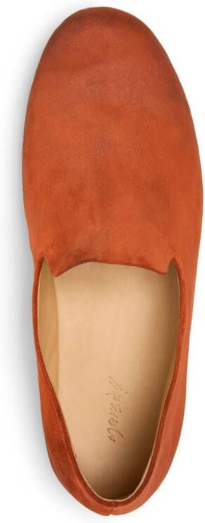 Marsèll Steccoblocco slip-on suede loafers Orange