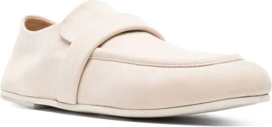 Marsèll strap-detailing nubuck loafers White