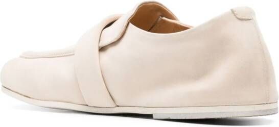 Marsèll strap-detailing nubuck loafers White