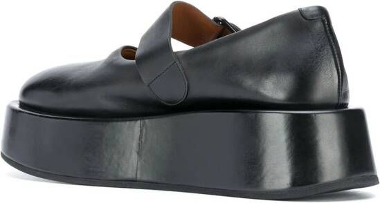 Marsèll strapped platform oxford shoes Black