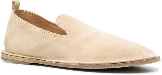 Marsèll Strasacco round-toe suede loafers Neutrals