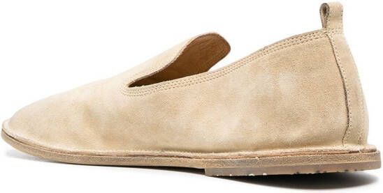 Marsèll Strasacco round-toe suede loafers Neutrals