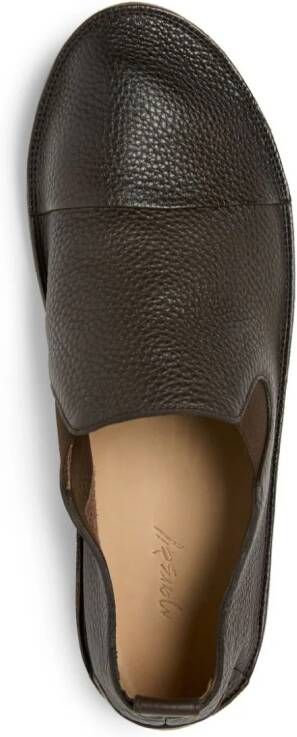 Marsèll Strassaco grained-leather loafers Brown
