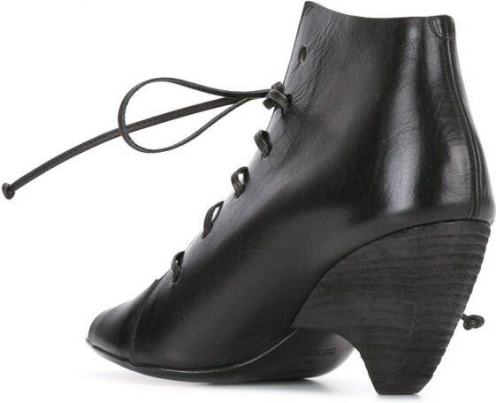 Marsèll structured lace-up ankle boots Black