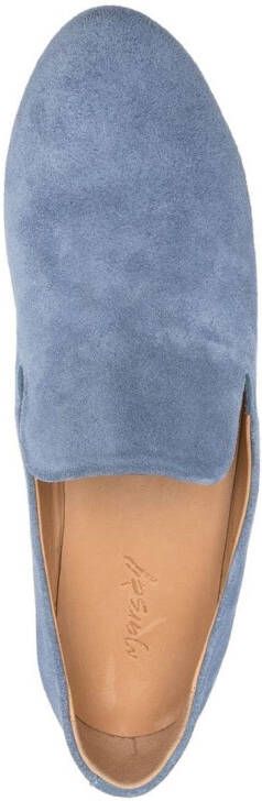 Marsèll suede almond-toe loafers Blue