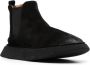 Marsèll suede round-toe slip-on boots Black - Thumbnail 2