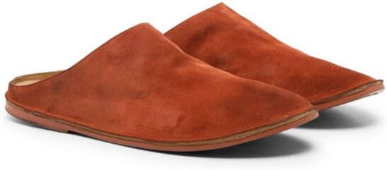 Marsèll suede round-toe slippers Brown