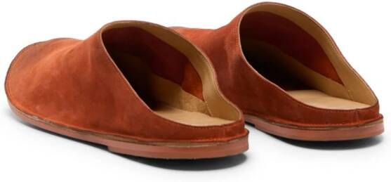 Marsèll suede round-toe slippers Brown