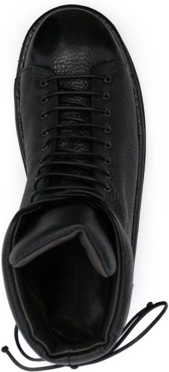 Marsèll textured-finish round-toe boots Black