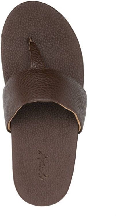 Marsèll thong-strap leather sandals Brown