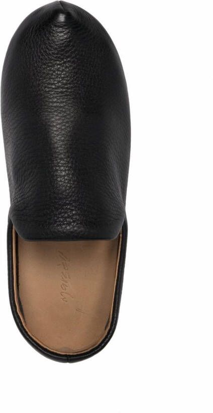 Marsèll Toddone grained-leather slippers Black