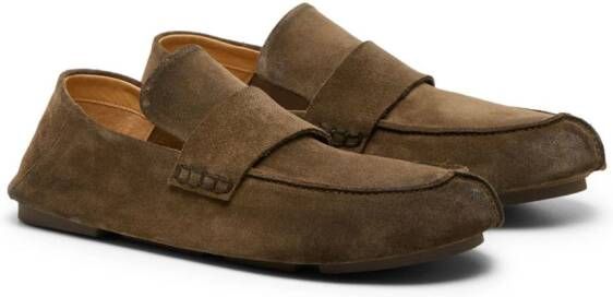 Marsèll Toddoni slip-on suede loafers Brown