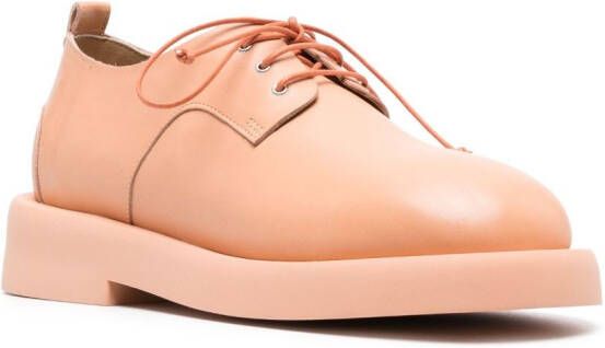 Marsèll two-tone lace-up leather oxford shoes Orange