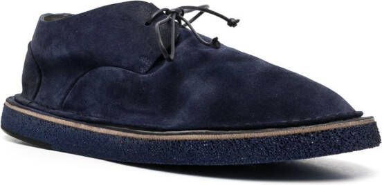 Marsèll wide-cut suede derby shoes Blue