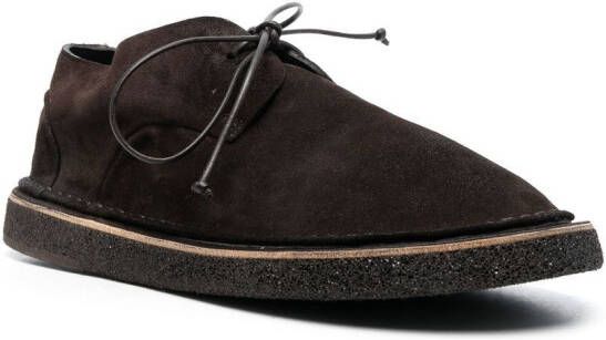 Marsèll wide-cut suede derby shoes Brown
